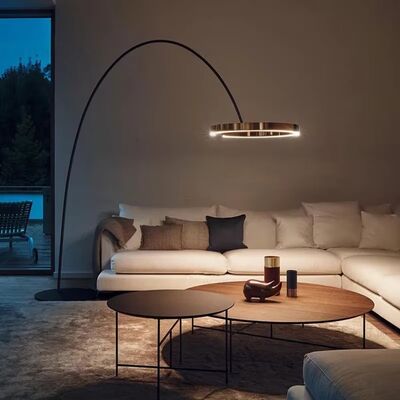 Living Room Sofa Light Bedroom Home Decor Circle Lamp Modern LED Mito Largo Floor Lamp(WH-MFL-193)