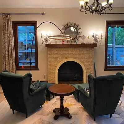 Living Room Sofa Light Bedroom Home Decor Circle Lamp Modern LED Mito Largo Floor Lamp(WH-MFL-193)