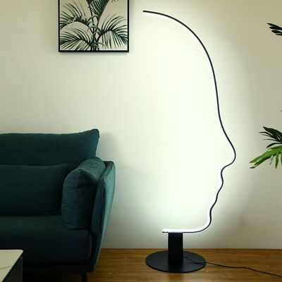 Indoor Lighting Lustre Fixture Bedroom Bedside Standing Light Nordic Human Face Led Floor Lamp(WH-MFL-222)
