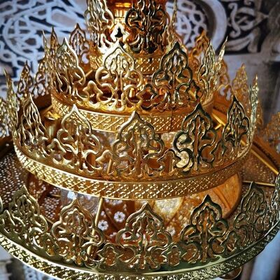 Saudi Arabia Classical Flame Pendant Ligh Moroccan Lamp(WH-DC-72)