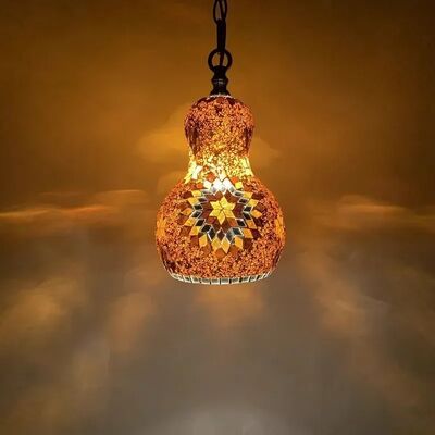 Bohemian Snowman Chandeliers Ceiling Home Room Decor Turkish Handmade Glass Lighting (WH-DC-79)