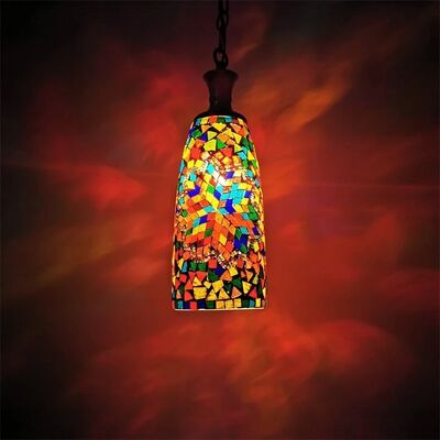 Vintage Ceiling Hanging Lamp Stained Glass Lampshade Pendant Lamp Turkish Mosaic Pendant Lights (WH-DC-88)