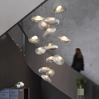 Creative Staircase Pendant lamp Designer LED Glass Counter Pendant light(WH-NC-123)
