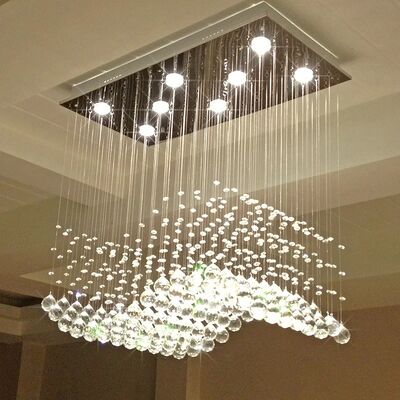 Modern Hanging Line Light Minimalist Restaurant Light Luxurious Crystal Light  (WH-NC-137)