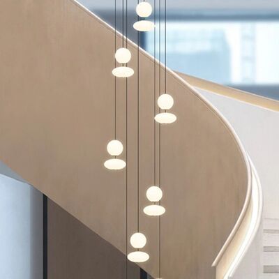 Modern home decor led lights pendant light lamps forstaircase Chandeliers (WH-NC-158)