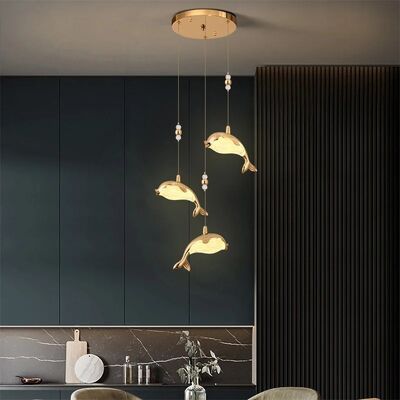 Modern Light Luxury Villa Ceiling Staircase Long Pendant Lamp(WH-NC-161)