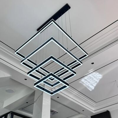 Staircase Square Pendant Lamp Modern Decoration Ceiling Lighting Fixture(WH-NC-162)
