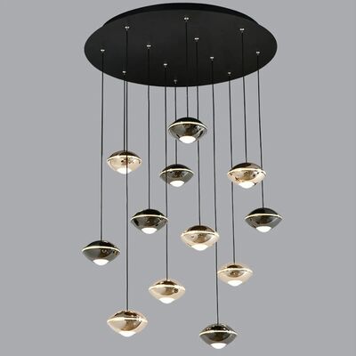 Dropshipping Villa LOFT Staircase Pendant Lights Long Cable Hanging Aluminum ball droplight (WH-NC-168)