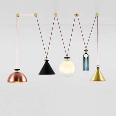DIY Combined Metal Bedroom Living Dining Table Decor LED Lighting Designer Adjustable Shape Ceiling Pendant Lamp Geometric Shape Art Modern Chandelier (WH-MI-467)