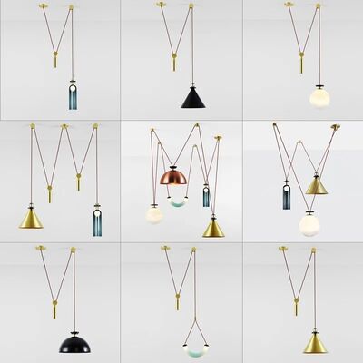 DIY Combined Metal Bedroom Living Dining Table Decor LED Lighting Designer Adjustable Shape Ceiling Pendant Lamp Geometric Shape Art Modern Chandelier (WH-MI-467)