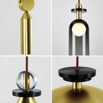 DIY Combined Metal Bedroom Living Dining Table Decor LED Lighting Designer Adjustable Shape Ceiling Pendant Lamp Geometric Shape Art Modern Chandelier (WH-MI-467)