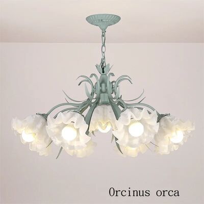 Art Parlor Dining Room Bedroom Chain Suspension Modern Romantic Flowers Chandeliers Lily of the Valley Flower Chandelier(WH-MI-470)