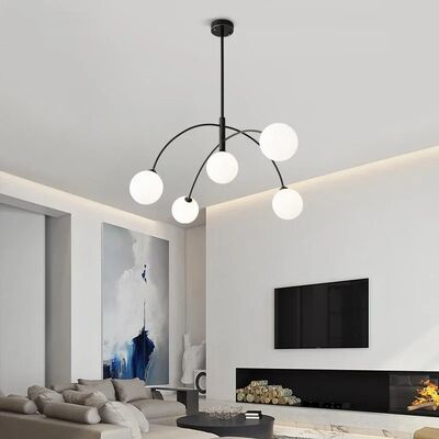Modern Metal Chandelier Nordic Home Decor Hotel Lobby Dining Room Living Room Pendant Lamp Valentina Arc Chandelier(WH-MI-499)