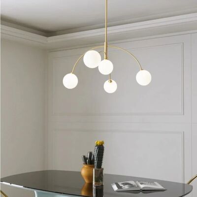 Modern Metal Chandelier Nordic Home Decor Hotel Lobby Dining Room Living Room Pendant Lamp Valentina Arc Chandelier(WH-MI-499)