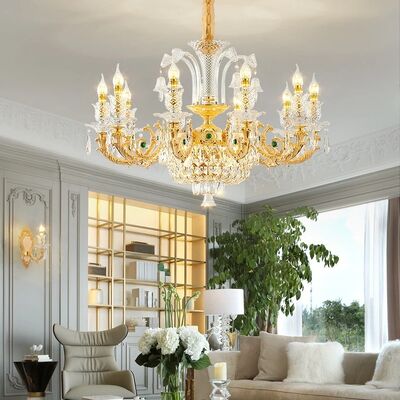 European style living room pendant light luxury high-end crystal light (WH-CY-254)