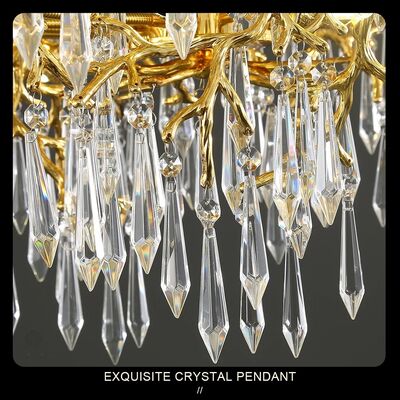 Dining Living Room Bedroom Chandeliers Branch Ceiling Crystal Chandelier Modern Luxury Crystal Chandelier (WH-CY-259)