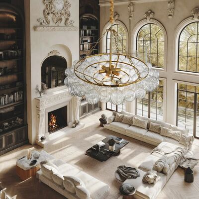 Italian Design Creative Dining Room Chandelier Glass Ceiling Chandelier  (WH-CY-266)