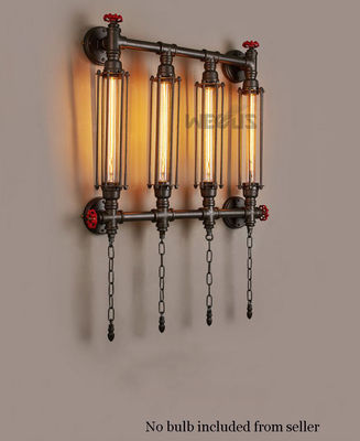 Industry wind amercian vintage style pipe wall lamp steam punk lamp (WH-VR-37）