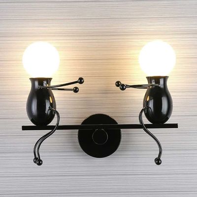 Cartoon Lamp Living Room Bed Room Creative Vintage Iron Simple Teeterboard Style Creative Children'S Wall Lamp (WH-VR-57