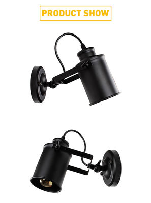 Vintage Wall Lamp Industrial light wall sconc,Plug with push button switch interior lamp (WH-VR-91)