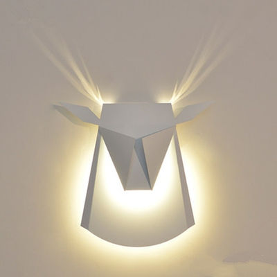 Modern Simple Deer Head Wall Lamp Bedroom Bedside Lamp Corridor aisle ntler wall light（WH-OR-24）