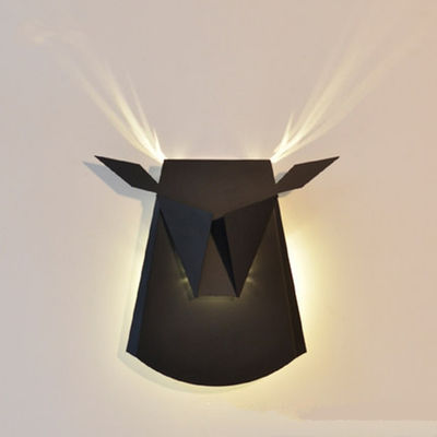 Modern Simple Deer Head Wall Lamp Bedroom Bedside Lamp Corridor aisle ntler wall light（WH-OR-24）