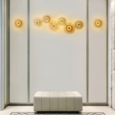 Modern Glass led wall lamp simple Lotus leaf shape creative lounge light (WH-OR-38)