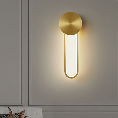 Modern Wall Lamp lights for Bedroom Bedside Corridor Aisle Copper wall lamp (WH-OR-46)