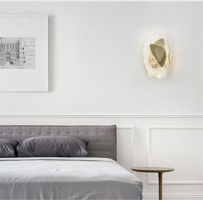 Crystal led wall lamp elegant living room background light bedroom bedside creative aisle wall sconce (WH-OR-47)