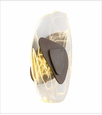 Crystal led wall lamp elegant living room background light bedroom bedside creative aisle wall sconce (WH-OR-47)