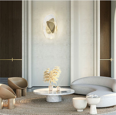 Crystal led wall lamp elegant living room background light bedroom bedside creative aisle wall sconce (WH-OR-47)