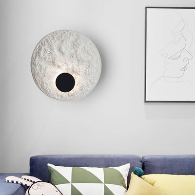 Round Moon White Body LED Home Wall light Stairs Bedroom Corridor Wall Sconce globe light fixture（WH-OR-60）