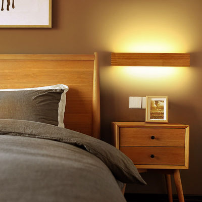 Japanese Style Led Lamp Oak Wooden Wall Lamp Nordic Solid Wood Mirror nordic wooden wall lamp（WH-OR-62)
