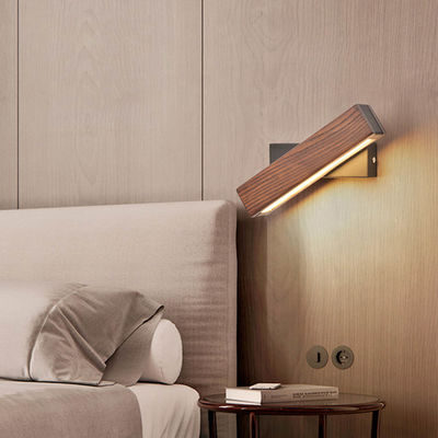 Nordic Solid Walnut Wood Wall Lamp AC110-240V LED Wall Sconces wood wall lamp (WH-OR-64)
