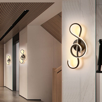 Modern Minimalist LED Wall Light For Living Room Bedroom Bedside Black Aisle Corridor stair wall light( (WH-OR-81)