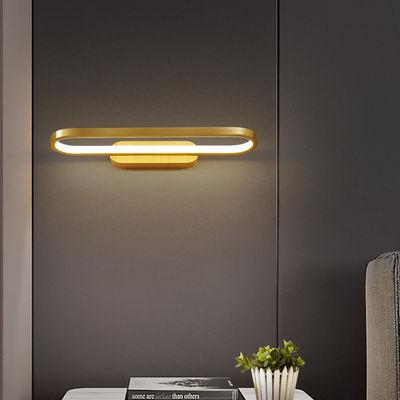 LED Wall Lamp Bedroom Bedside Lights Living room Golden Brass minimalist wall lamp（WH-OR-128)