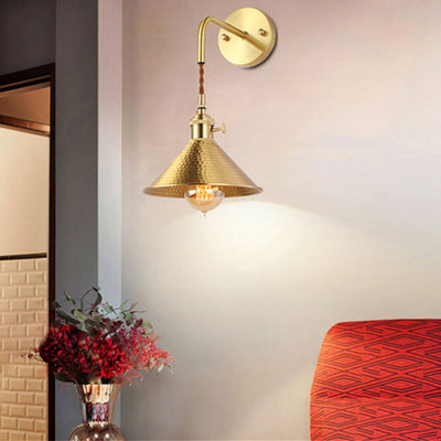 American minimalist bedside bedside restaurant bar brass sconce （WH-OR-131)