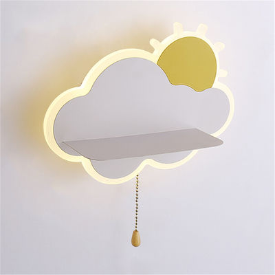 Modern Children Cloud Sun Shelf Led Wall Lamp For Kids Bedroom Bedside Study Creative Lamp (WH-OR-140)