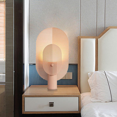 Post-modern minimalist grid iron decorative table lamp living macaron lamp(WH-MTB-05)