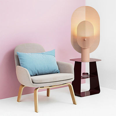 Post-modern minimalist grid iron decorative table lamp living macaron lamp(WH-MTB-05)