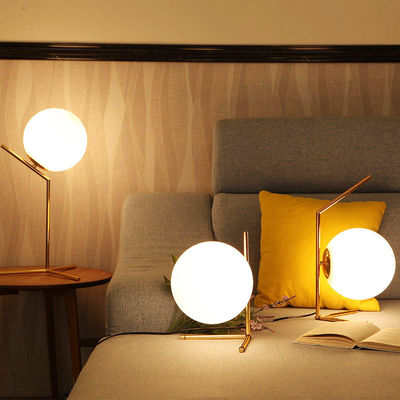 Modern Glass Ball table lamps Gold Nordic Simple Bedroom Bedside scandinavian table lamp(WH-MTB-58)