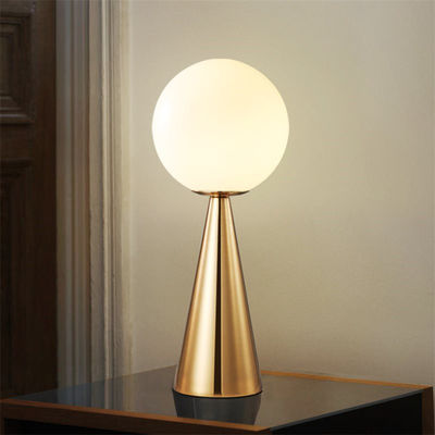 Post-modern Led Beds Table Lamp Simple Luxury Glass Bedroom Lamp Bedside Table lamp(WH-MTB-61)