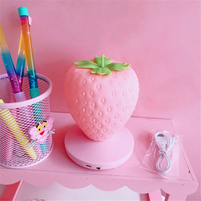 Touch Switch Led Night Lights Silicone Strawberry Table Light(WH-MTB-76)