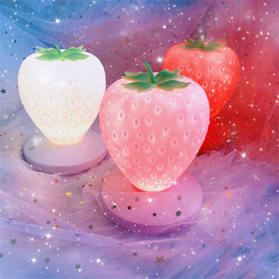 Touch Switch Led Night Lights Silicone Strawberry Table Light(WH-MTB-76)