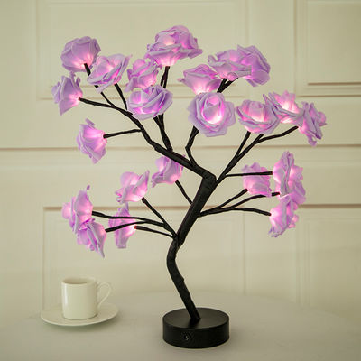 LED Table Lamp Rose Flower Tree USB Night Lights Home Decoration tree light table lamp(WH-MTB-81)