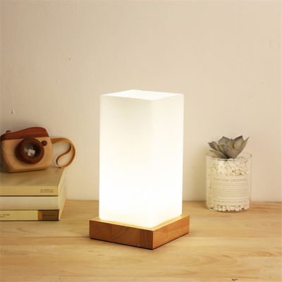 LED Glass Ball Table Lamp Living Room Lighting Bedroom wooden bedside lamp(WH-MTB-118)