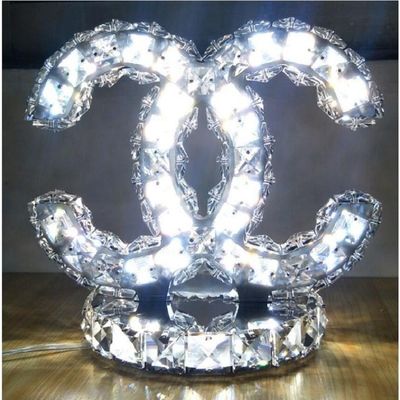 New Crystal LED Table Lamp AC 220V 110V Home Decor Chanel Crystal table lamp(WH-MTB-129)