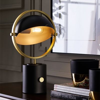 Nordic Modern Table Lamp Black Iron Table Lamps For Living Room black table lamp(WH-MTB-131)