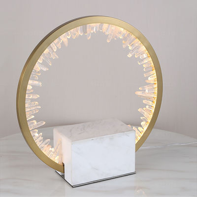 Living room decoration crystal table lights gold bedside gold table lamp(WH-MTB-133)