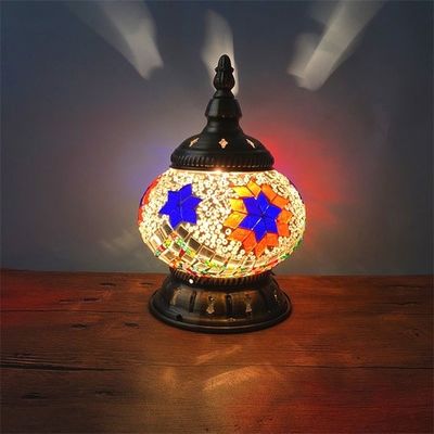 Retro ethnic style bedroom bedside night light restaurant cafe bar Turkish nightstand light(WH-VTB-04)